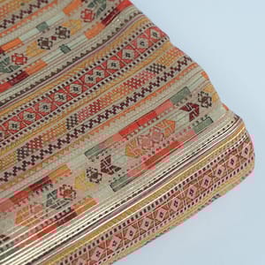 Multi Colour Georgette Foil Printed Fabric