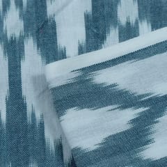 WHITE  WITH GREY IKAT fabric