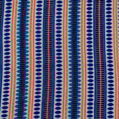 BLUE JACQUARD fabric