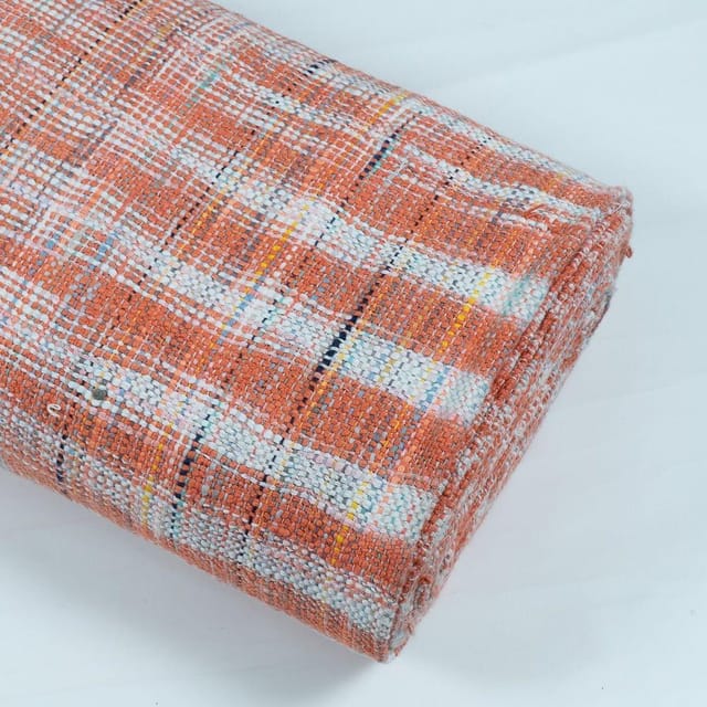 ORANGE JACQUARD Fabric