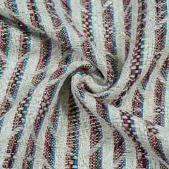 OFF WHITE WITH STRIPES JACQUARD fabric