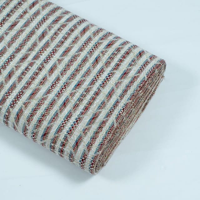 OFF WHITE WITH STRIPES JACQUARD fabric