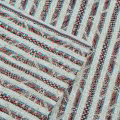OFF WHITE WITH STRIPES JACQUARD fabric
