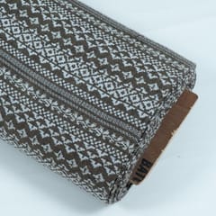 GREY WITH WHITE STRIPES JACQUARD fabric