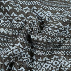 GREY WITH WHITE STRIPES JACQUARD fabric