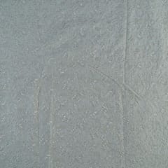 Dyeable Georgette Thread and Sequins Embroidered Fabric