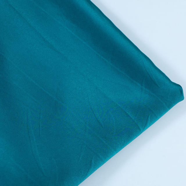 Teal Blue Colour Milano Satin fabric