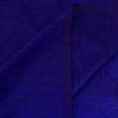 Navy Blue Colour Pure Raw Silk fabric