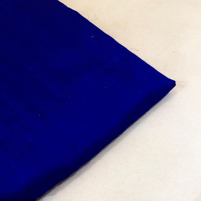 Navy Blue Colour Pure Raw Silk fabric