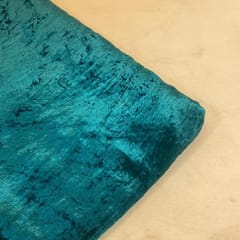 Teal Green Colour Viscose Velvet fabric