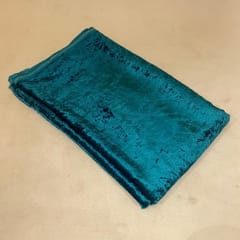 Teal Green Colour Viscose Velvet fabric