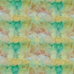 Yellow Colour Organza Digital Printed Fabric