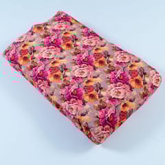 Multi Colour Velvet Digital Printed Fabric