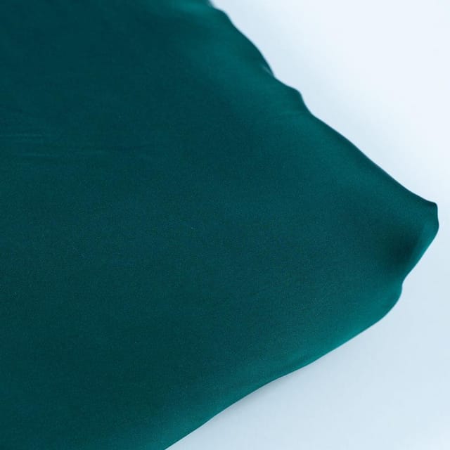 Green Colour Georgette Satin fabric