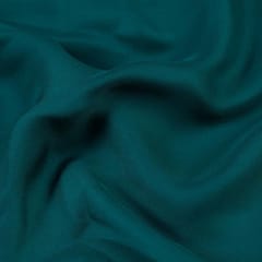Green Colour Georgette Satin fabric