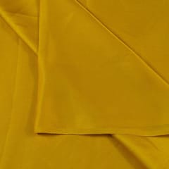 Yellow Colour Georgette Satin fabric