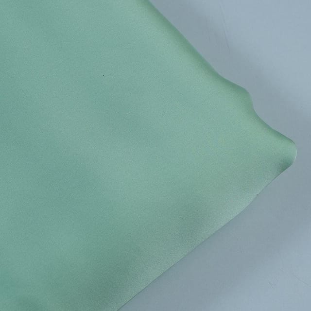 Mint Green Colour Georgette Satin fabric