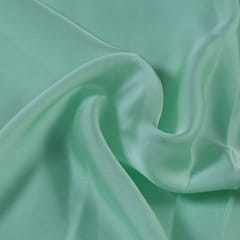 Mint Green Colour Georgette Satin fabric