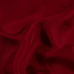 Maroon Colour Georgette Satin fabric