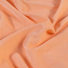 Peach Colour micro Velvet fabric