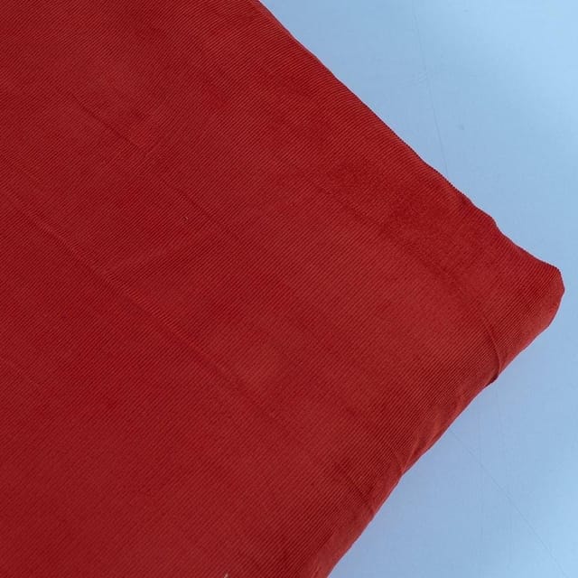 Orange Colour Corduroy fabric