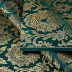 Green Colour Brocade fabric