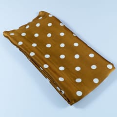 Mustard Colour Zara Satin Printed Fabric