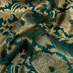Green Colour Brocade fabric