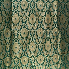 Green Colour Brocade fabric