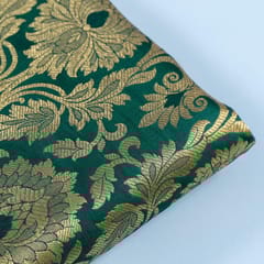 Green Colour Brocade fabric