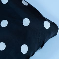 Black Colour Zara Satin Printed Fabric