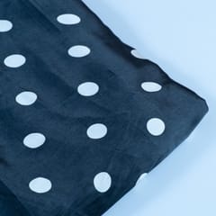 Grey Colour Zara Satin Printed Fabric