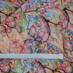 Multi Colour Velvet Digital Printed Fabric