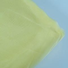 Lemon Colour Poly Organza fabric