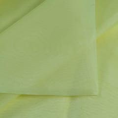 Lemon Colour Poly Organza fabric