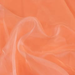 Peach Colour Poly Organza fabric