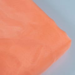 Peach Colour Poly Organza fabric