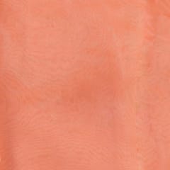 Peach Colour Poly Organza fabric