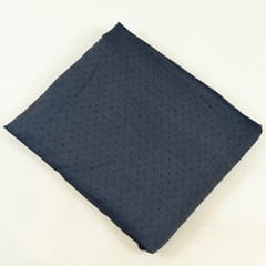 Blue Colour Tencel Denim Cherry Printed Fabric