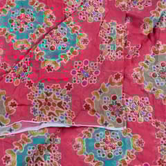 Gajree Colour Georgette Print With Embroidered Fabric