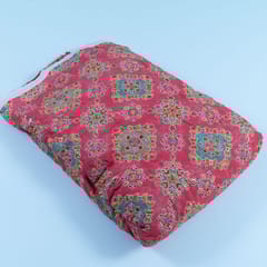 Gajree Colour Georgette Print With Embroidered Fabric