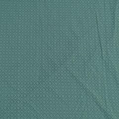 Green Colour Georgette Chikan Embroidered Fabric