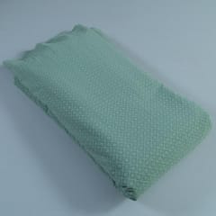 Green Colour Georgette Chikan Embroidered Fabric