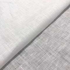 White Colour Pure Linen 60 lea fabric