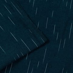 Teal Blue with White Ikat Fabric