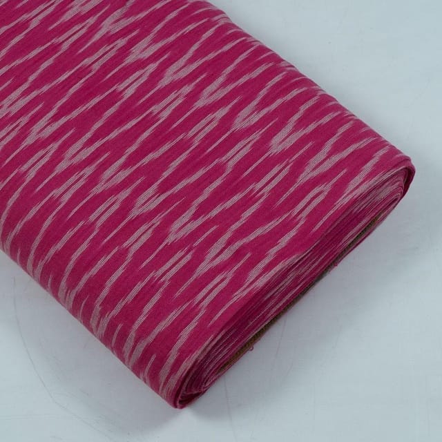 Pink with White Ikat Fabric