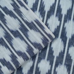 Grey with White Ikat Fabric