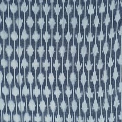 Grey with White Ikat Fabric