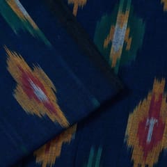 Blue with MultiColour Ikat Fabric