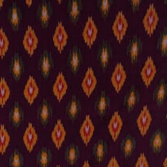 Wine with MultiColour Ikat Fabric